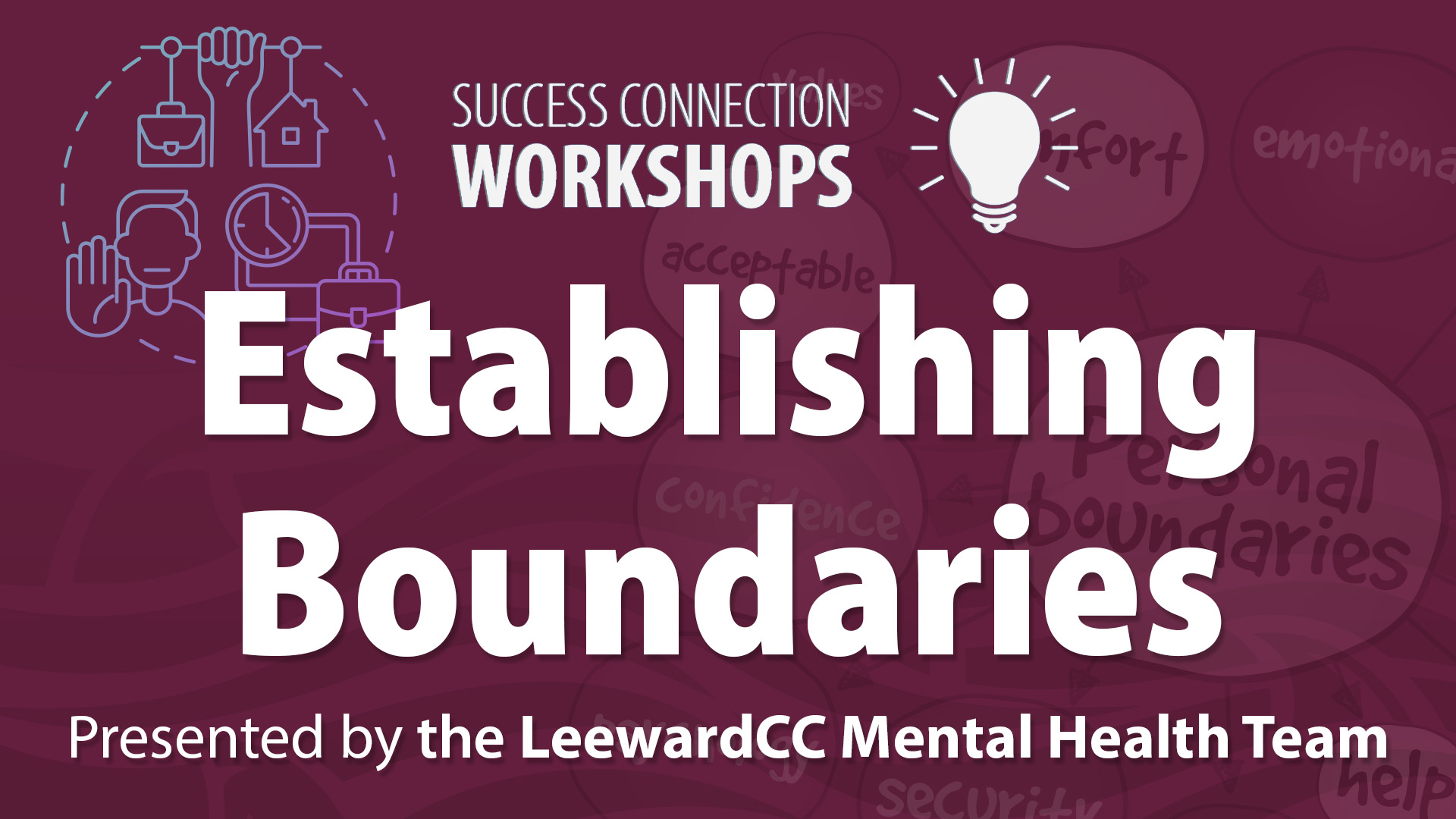 Success Connection Workshops Establishing Boundaries